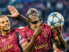 Osimhen scores hattrick, becomes UCL leading goalscorer