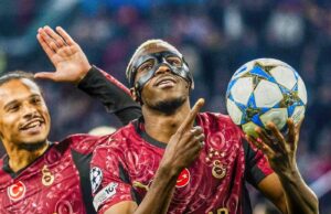 Osimhen scores hattrick, becomes UCL leading goalscorer