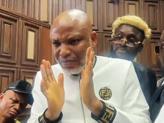 Alleged Terrorism: Kanu Asks Court To Stay Proceedings In Trial Before Justice Omotosho