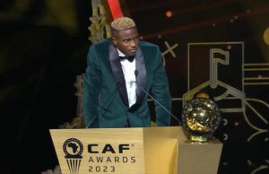 Osimhen among final three nominees for CAF men’s player of year