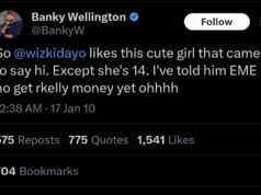 Wizkid faces backlash over 2010 tweet of him crushing on a 14-year-old girl