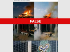 Images Showing Fire At CBN Are AI — Fact Check