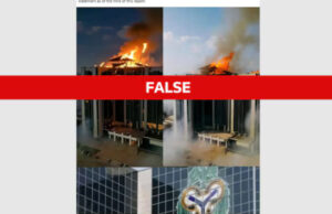 Images Showing Fire At CBN Are AI — Fact Check