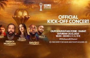 Morocco 2025: Davido to perform at AFCON kick-off concert