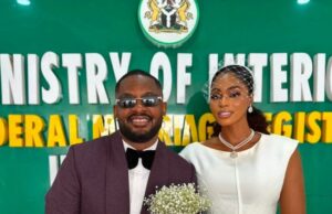 BBNaija’s Cross weds partner in civil ceremony