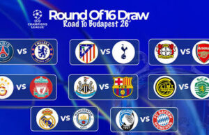 Real Madrid Face Man City, PSG Draw Chelsea In Champions League Last 16 (FULL FIXTURES)