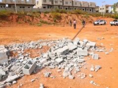 Wike Demolishes Estate illegally Built on Green Area in Guzape