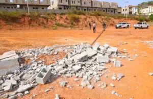 Wike Demolishes Estate illegally Built on Green Area in Guzape