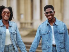 Moses & Marie Bliss Just Celebrated Two Years of Marriage in the Most Gorgeous Denim Co-Ord