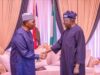 ‘He Is Doing His Best,’ Gowon Visits Tinubu, Hails President’s Reforms