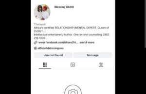 Blessing CEO deactivates IG page as businessman seeks refund of ‘N20m’ cancer donation Blessing CEO deactivates IG page as businessman seeks refund of ‘N20m’ cancer donation