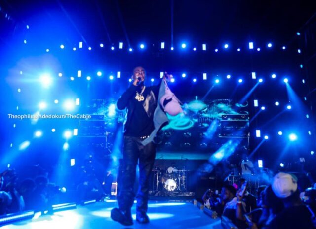 Fans throw bras at Yong Jonn during his Easter concert in Abuja