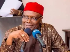 Wabara visits Bode George in London, reaffirms commitment to strong opposition